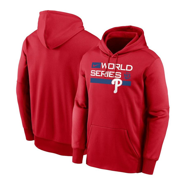 Men's Philadelphia Phillies 2022 Red World Series Pullover Hoodie Men's Philadelphia Phillies 2022 Red World Series Pullover Hoodie